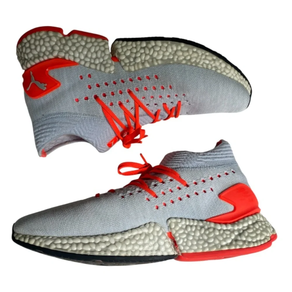 Puma Orbiter Glacial Sneakers Men’s 8.5 High Risk Red/Grey evoKNIT 105732-01